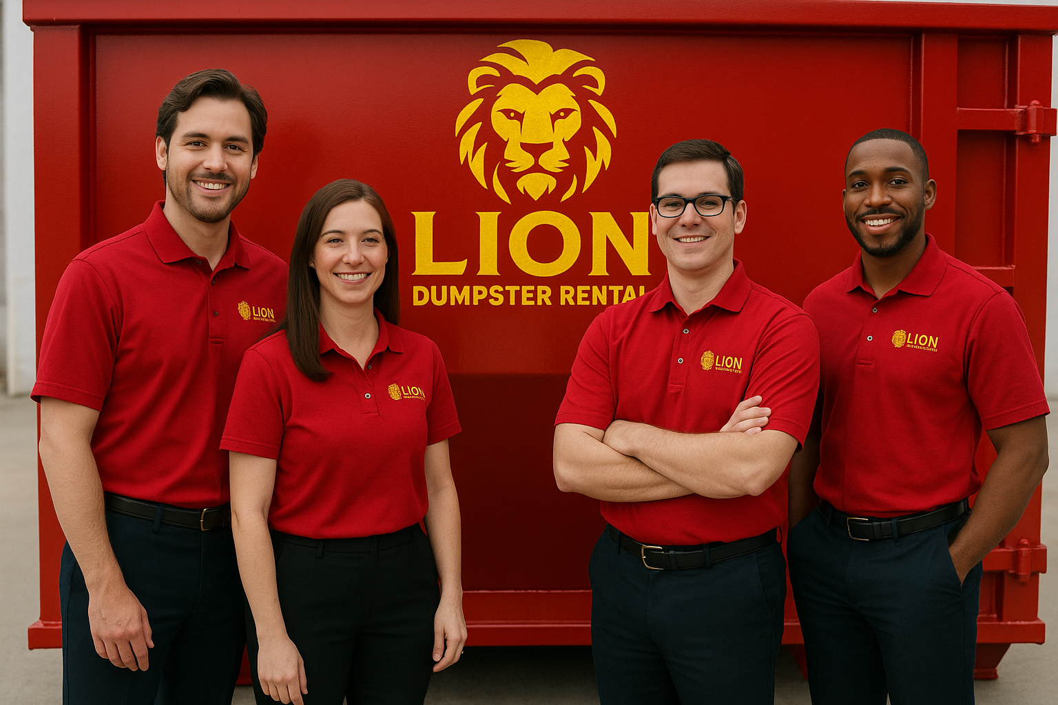 Lion Dumpster Rental Houston Professional Team